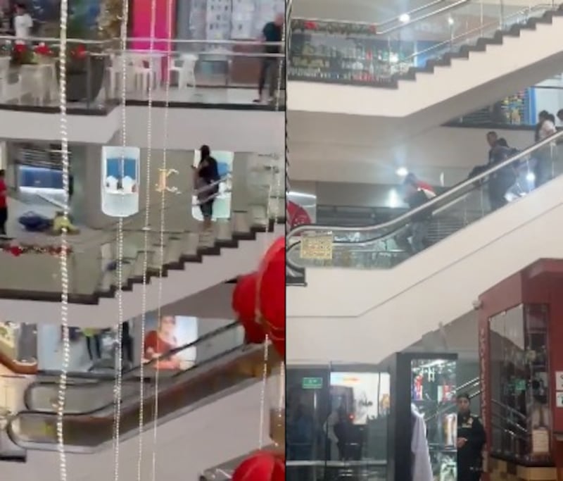 Balacera en centro comercial de Colombia
