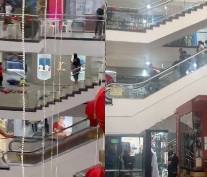 Videos muestran el momento en que se desató la balacera dentro del centro comercial.