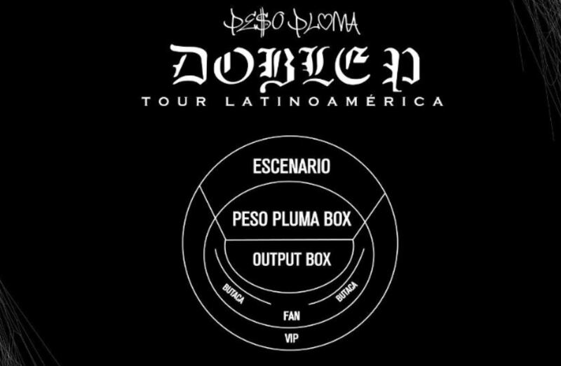 Localidades del concierto de Peso Pluma en Quito