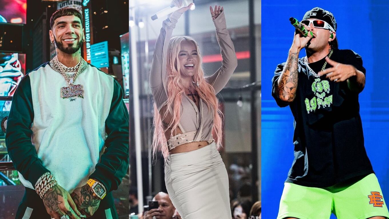 El puertorriqueño Anuel hizo el comentario antes de interpretar el tema ‘Secreto’ que compartió con Karol G.
