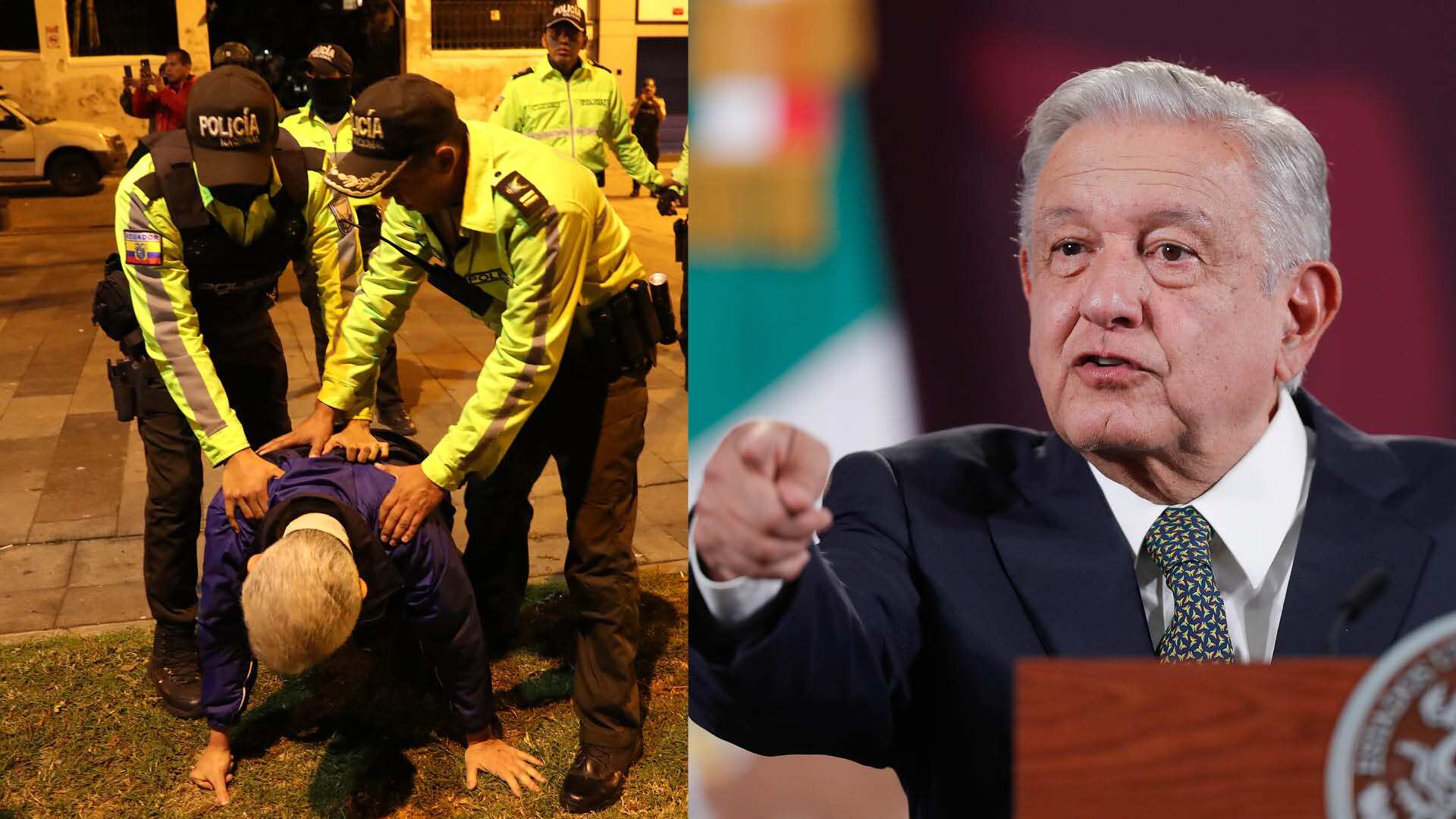 Jefe de Cancillería y Asuntos Políticos de la Embajada de México, Roberto Canseco /Presidente de México, Andrés Manuel López Obrador