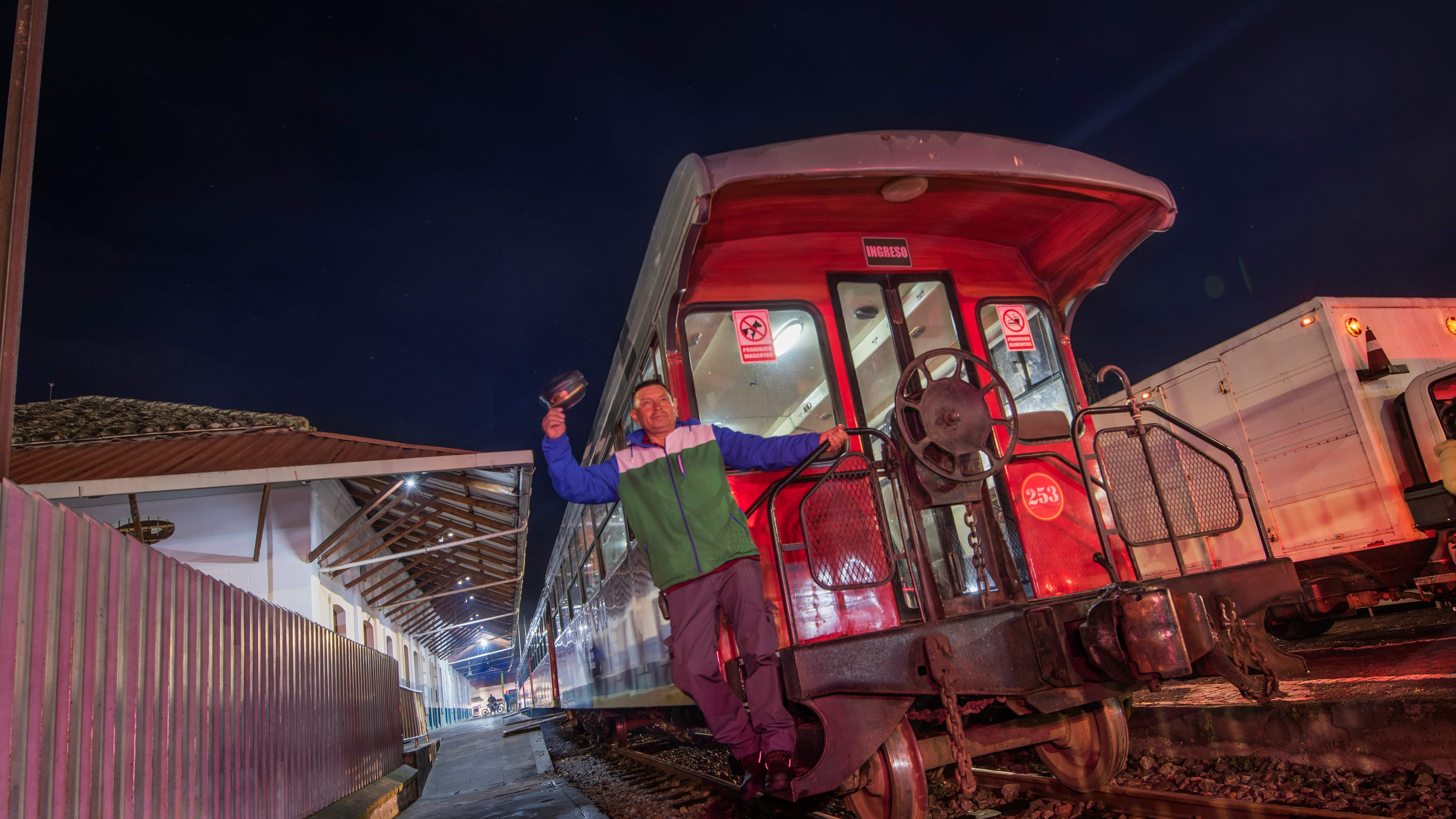 Tren nocturno en Imbabura