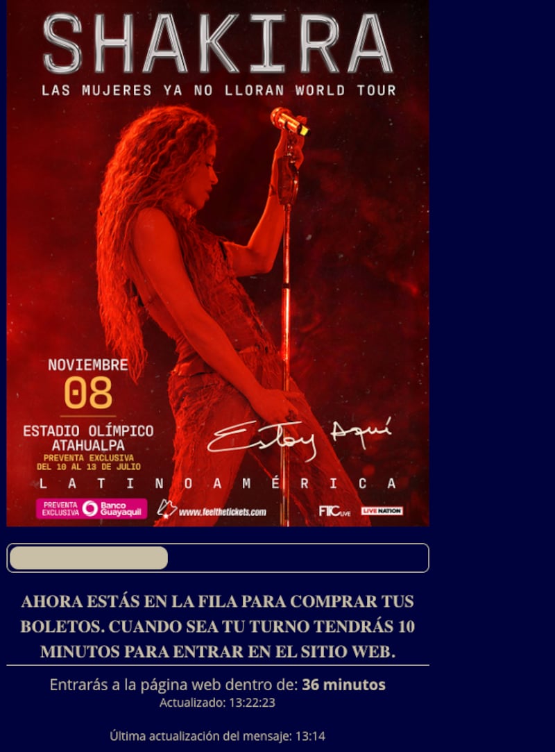 Preventa Shakira