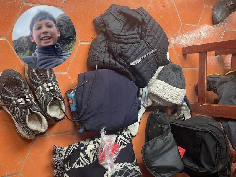 Hallan pertenencias de Lucas Campaña, desaparecido en el cerro Puñay