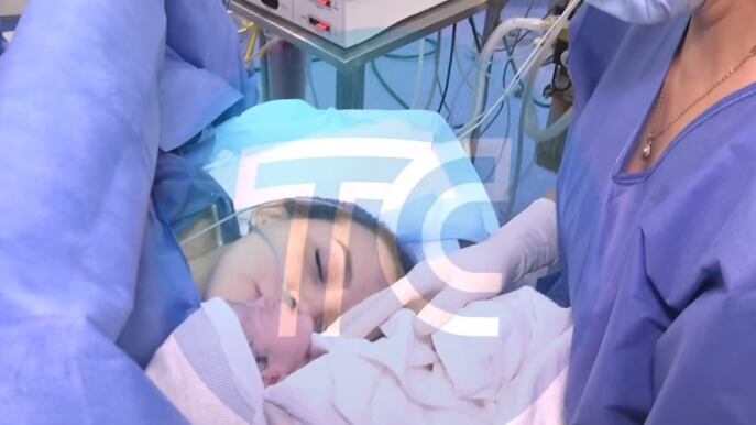 Silvana Torres y su bebé