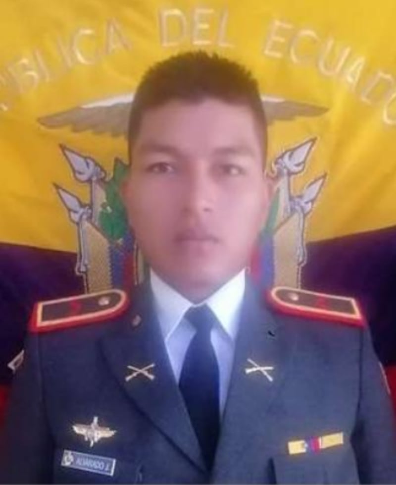 Cabo segundo de infantería Jefferson Iván Alvarado Cerda.