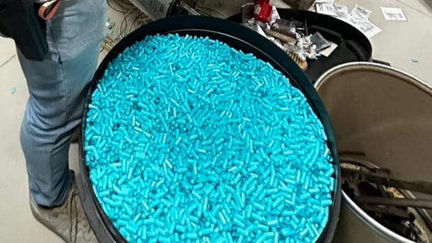 Desarticulan red que fabricaba medicamentos ilegales en Guayaquil. Foto: Policía Nacional