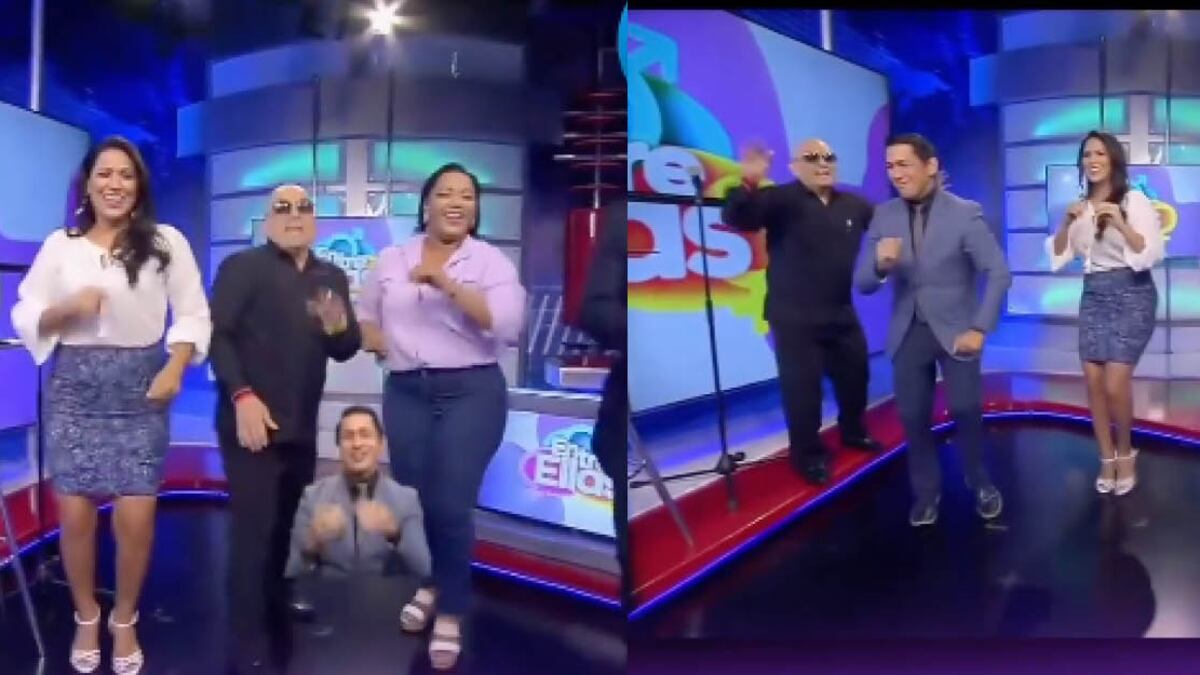 Buena energía en el set de TC Televisión