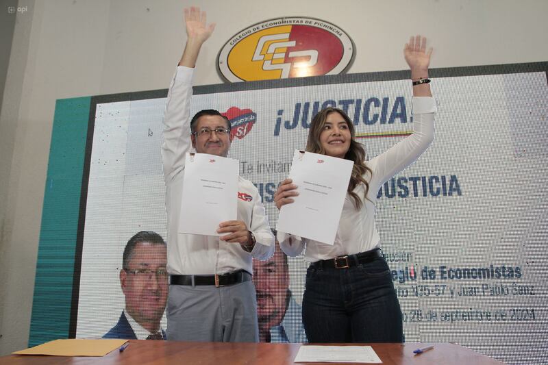 Iván Saquicela y María Luisa Coello