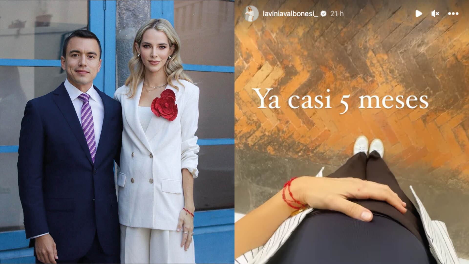 ¡No se le nota! Lavinia Valbonesi muestra su pancita a los 5 meses de embarazo