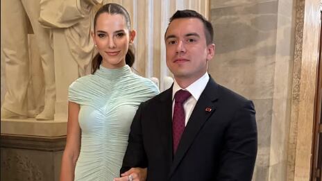 Daniel Noboa y Lavinia Valbonesi