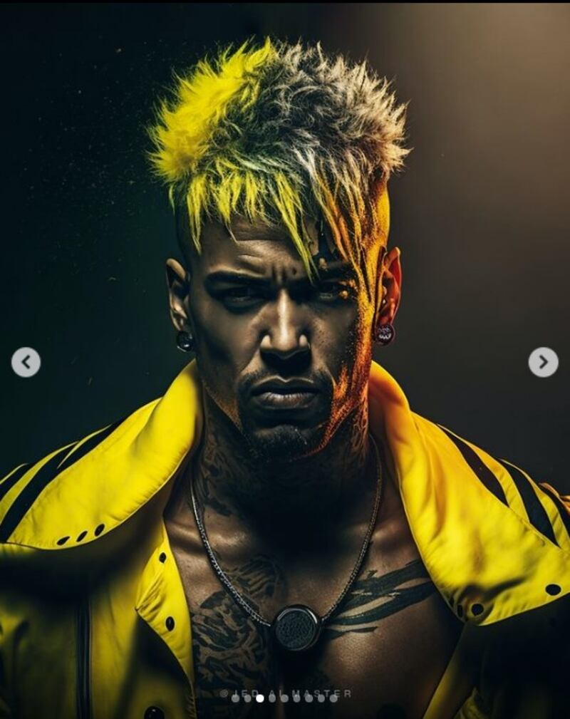 Neymar en su versión rockstar