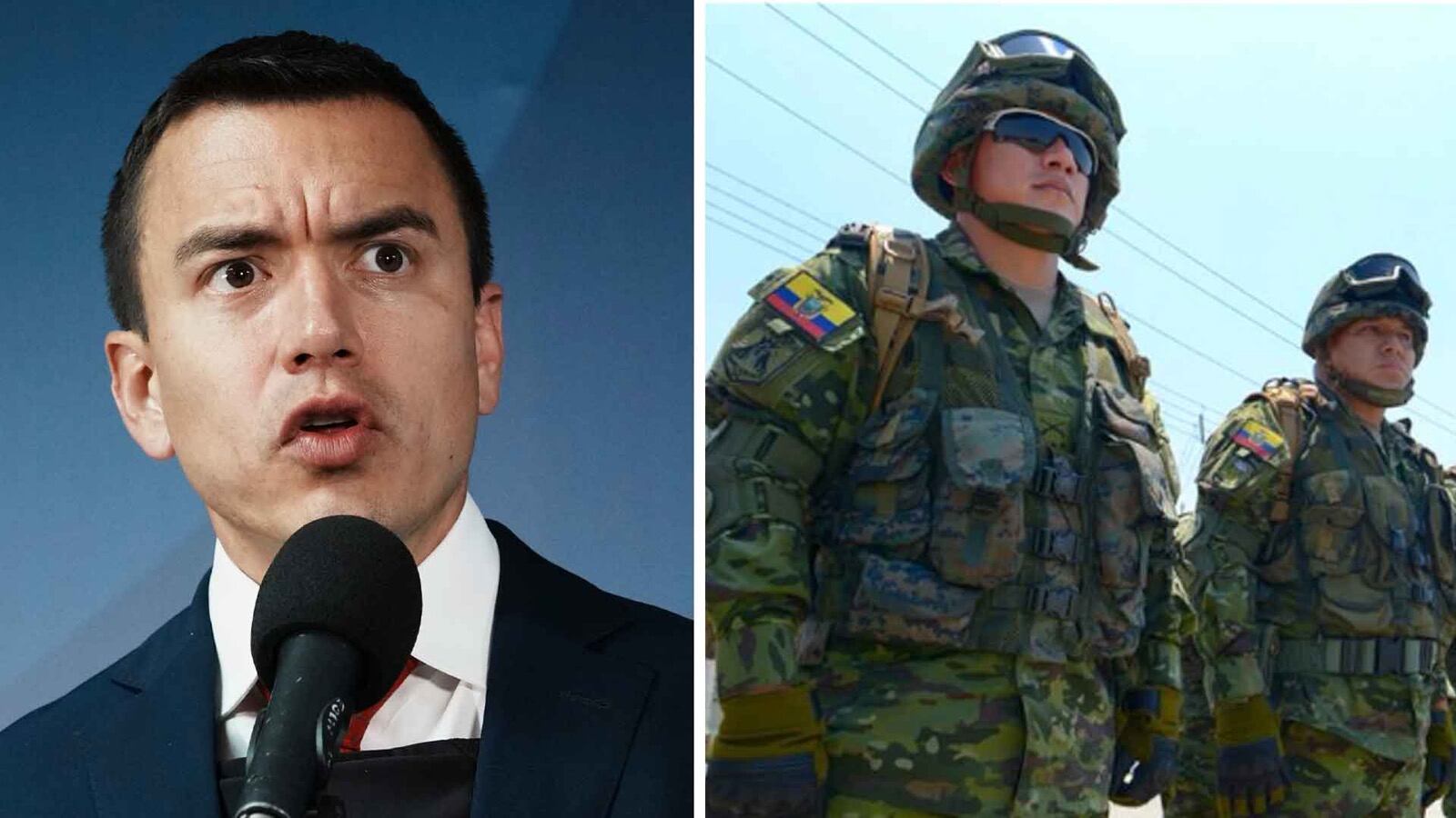 Daniel Noboa propondrá reformar el rol de las Fuerzas Armadas para combatir el crimen organizado en Ecuador