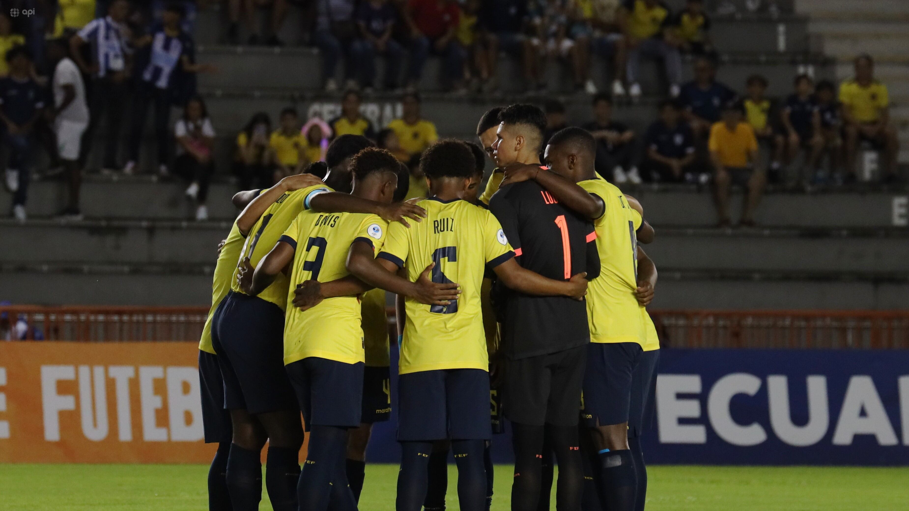 Ecuador Sub 17 en el partido ante Chile