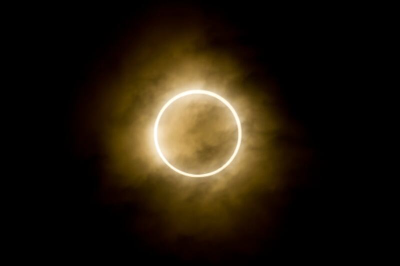 Eclipse solar anular en Ecuador