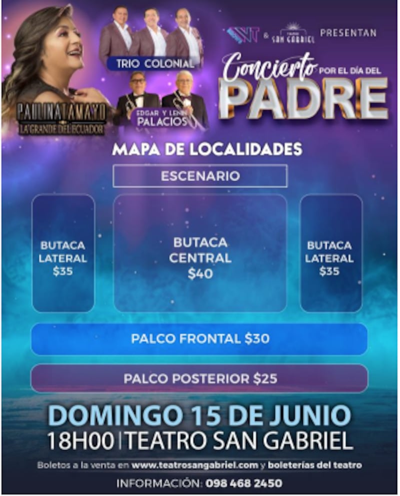 Concierto por el día del Padre - Fuente: Boletín de Prensa