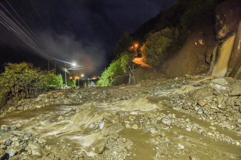 Emergencia la Red Vial Estatal Baños – Puyo