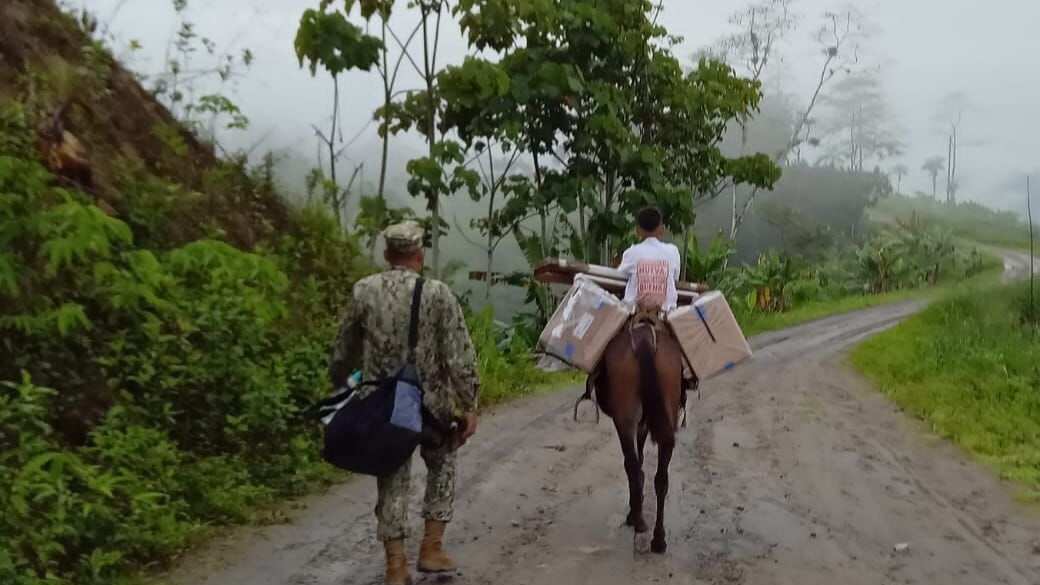 Kit electorales llegaron hasta el lugar más recóndito del Ecuador