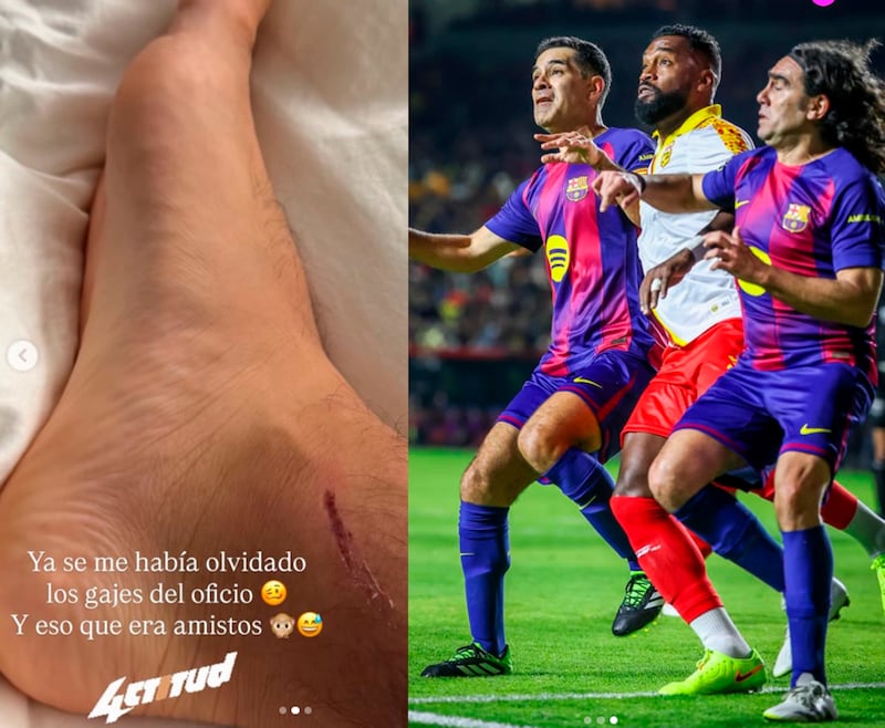 Choque entre Rafa Márquez y Gabriel Achillier