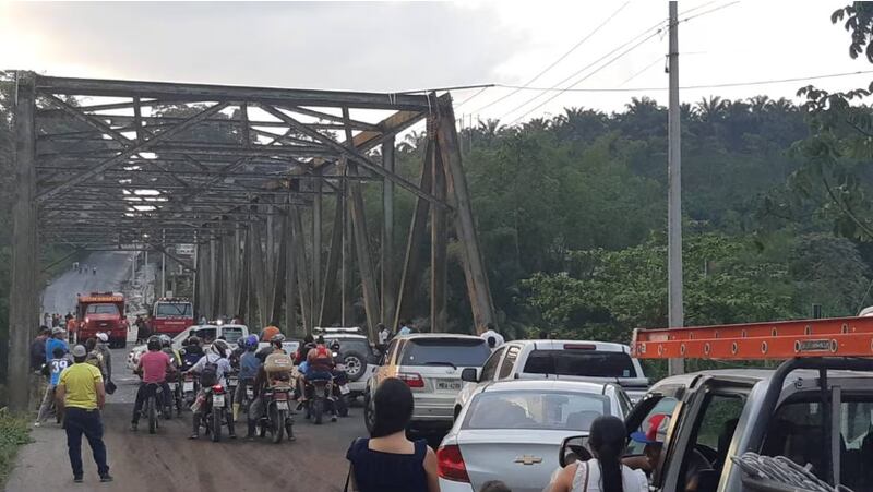 Puente del río Blanco en el 2019
