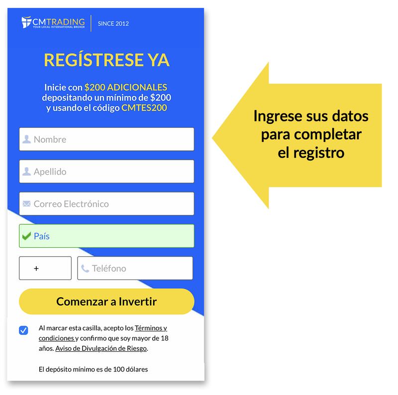 Página de registro