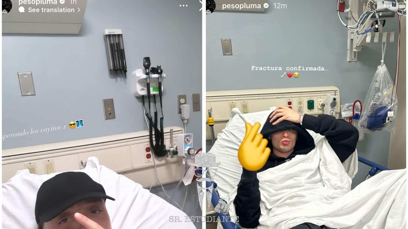 Historia de Instagram de Peso Pluma.