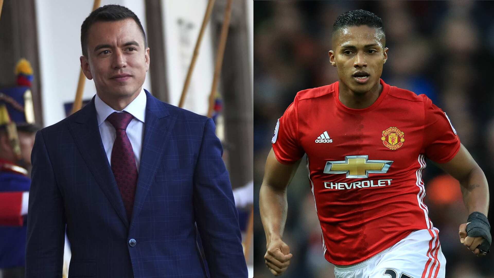 Daniel Noboa y Antonio Valencia