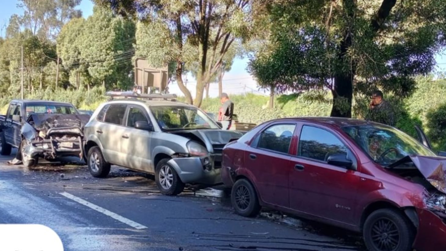Accidente de tránsito en la Av. Simón Bolívar