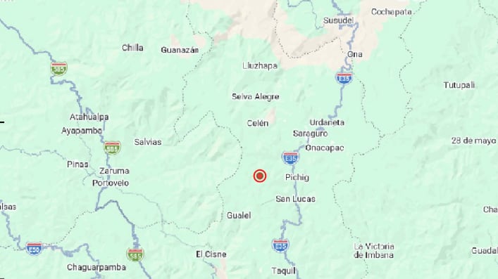 Sismo de magnitud 3,4 se registró en la provincia de El Oro