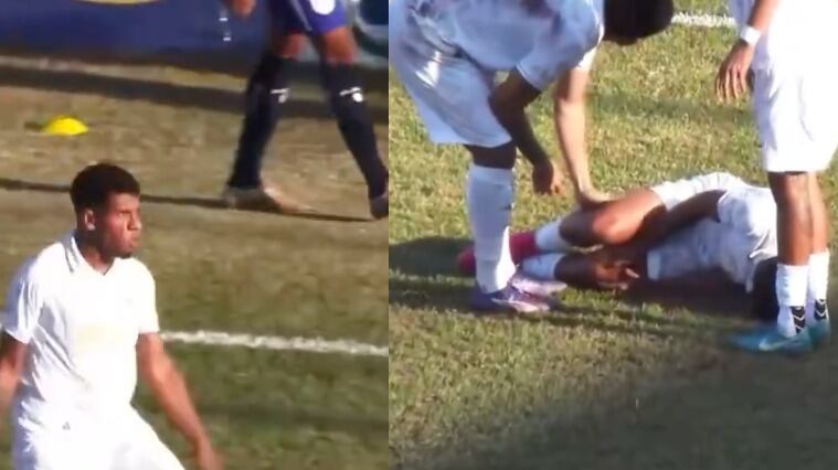 Jugador brasileño se lesiona al celebrar como Cristiano Ronaldo tras anotar gol