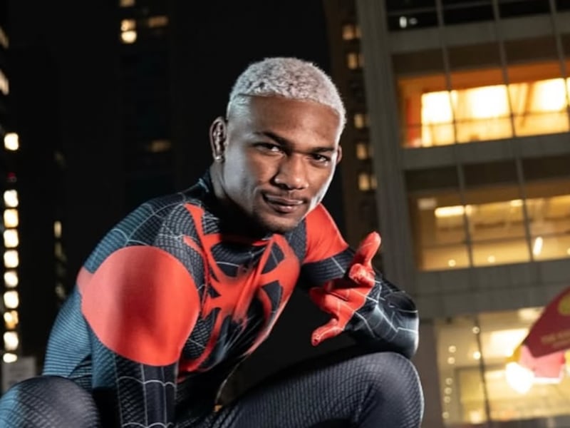 Así se ve Michael Morales como Spiderman en plenas calles de New York