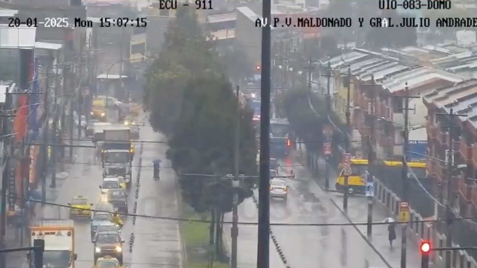 Lluvias en el sur de Quito este 20 de enero