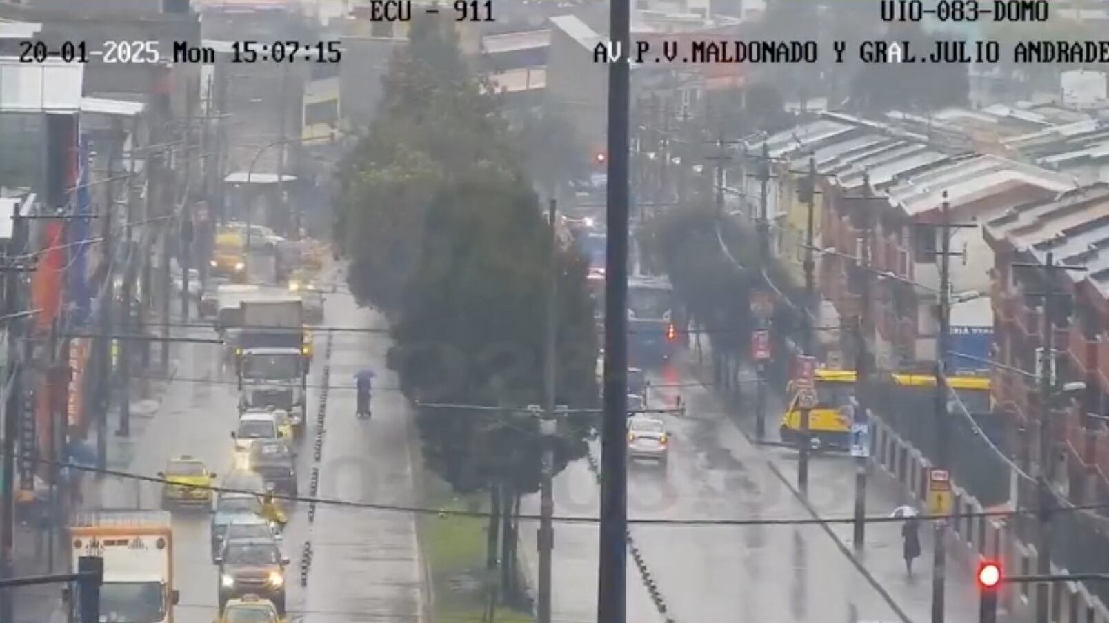 Lluvias en el sur de Quito este 20 de enero