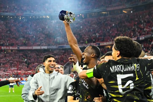 Champions League: la celebración de Willian Pacho que no salió en vivo