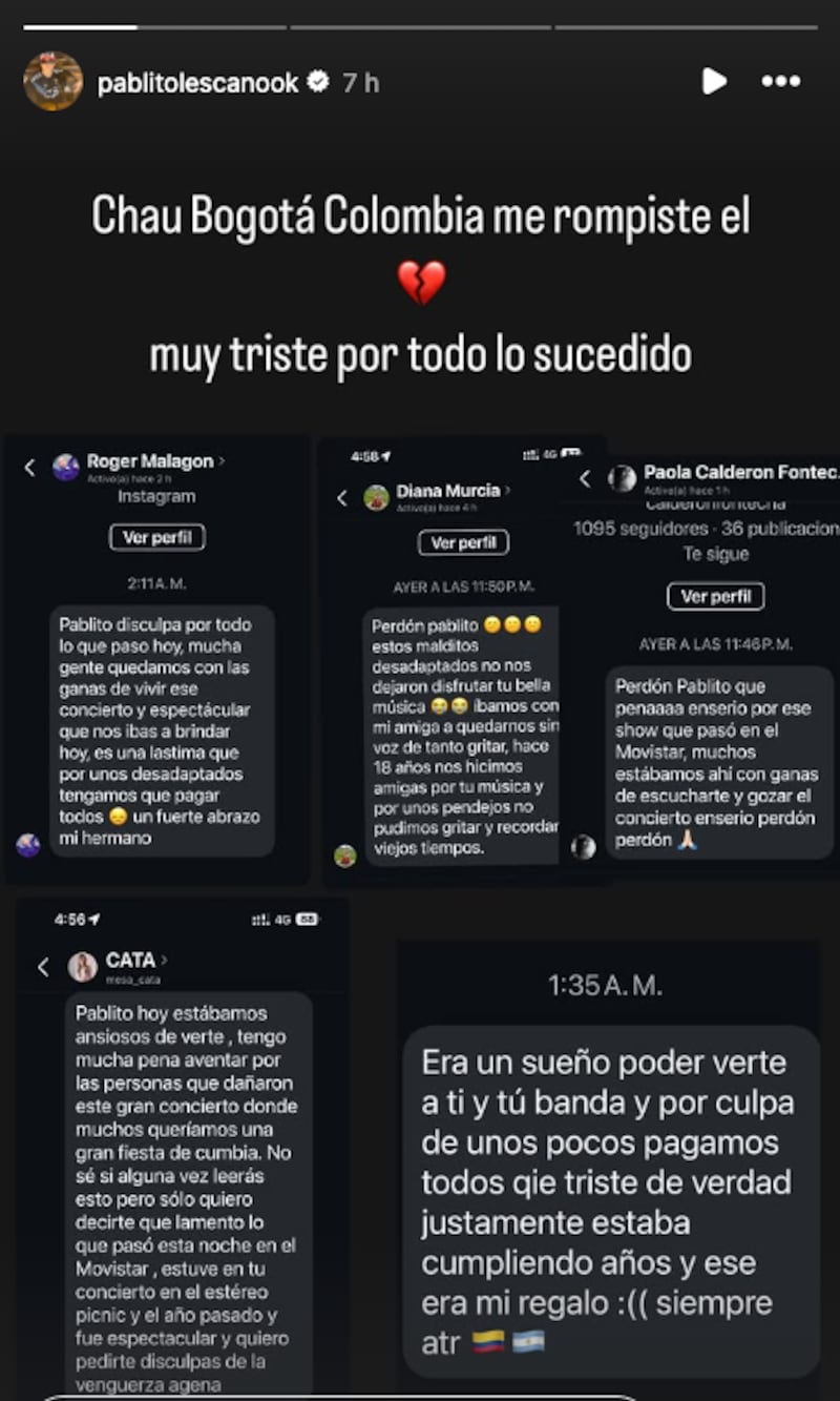 Líder de Damas Gratis se pronunció tras los actos violentos en el Movistar Arena