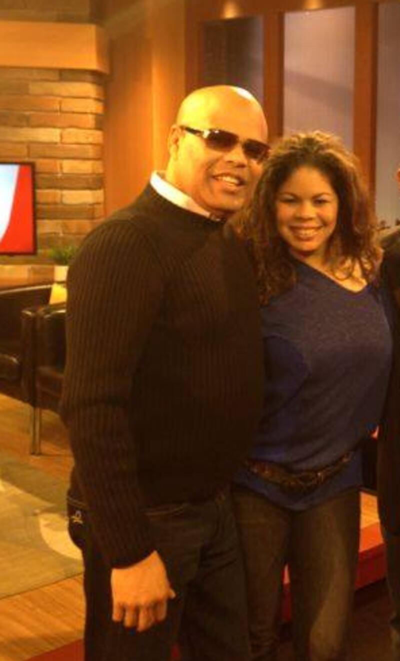 Rubby Pérez y su hija