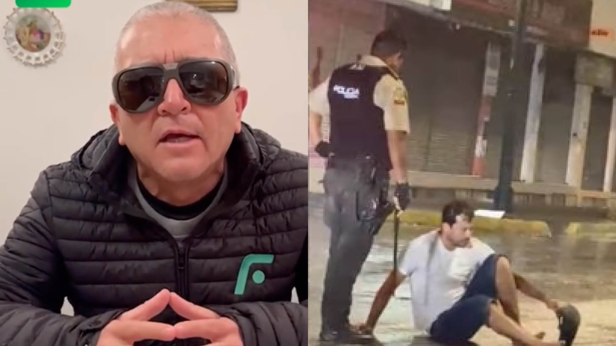 El ‘Loco’ Baldeón también mostró su respaldo a Kaviedes tras su detención: “¡apoyemoleeee!”.