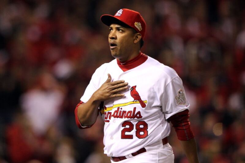 Octavio Dotel, exlanzador de las Grandes Ligas de Béisbol (MLB).