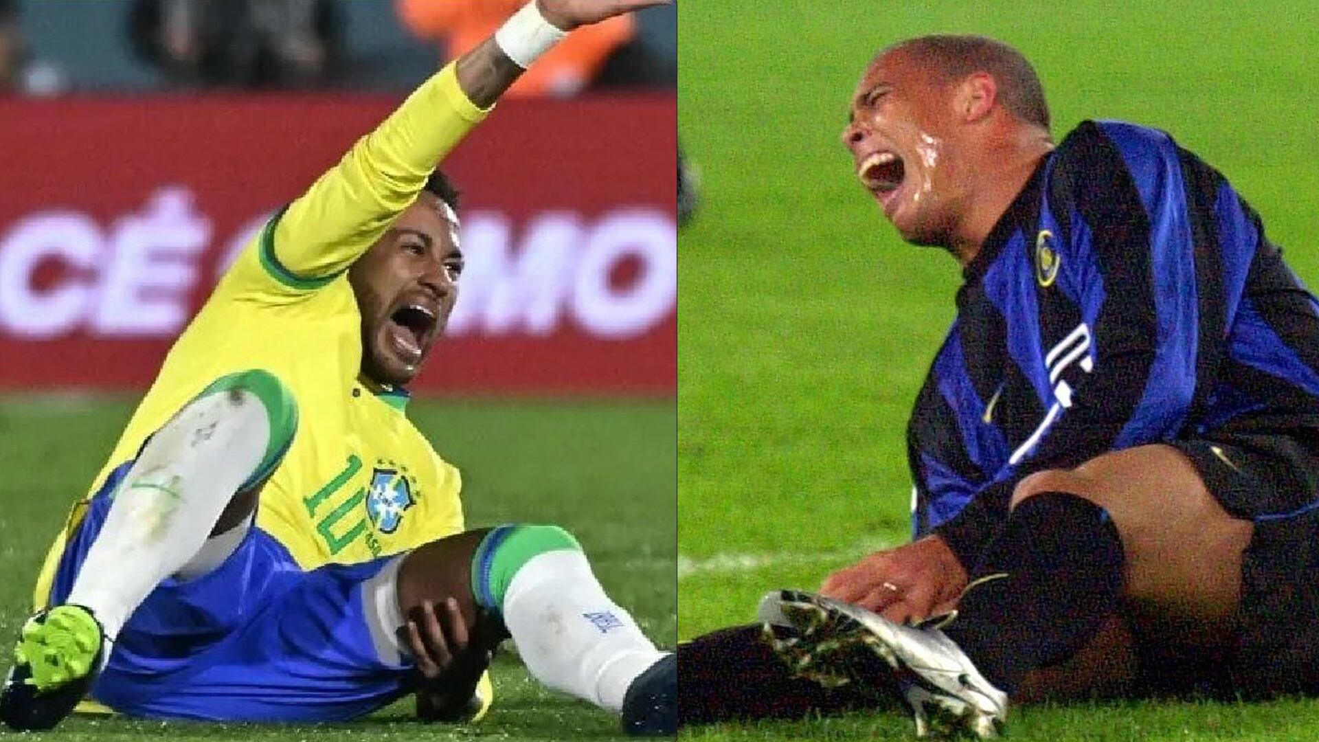 Neymar y Ronaldo lesionados.