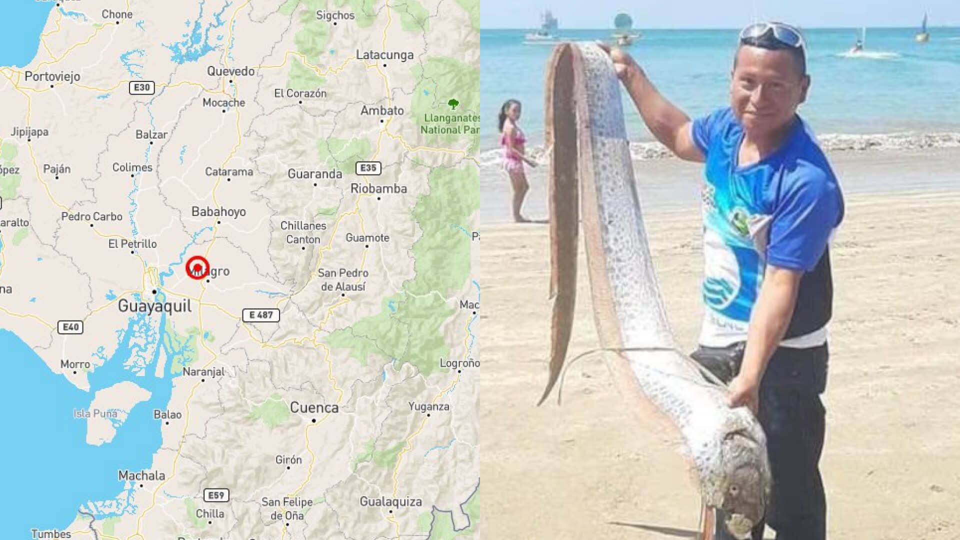 Un sismo se registró en Guayas luego de que apareciera un pez remo de tres metro en Salinas