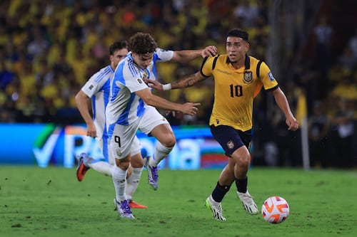 El peculiar festejo de Kendry Páez en la victoria ante Argentina