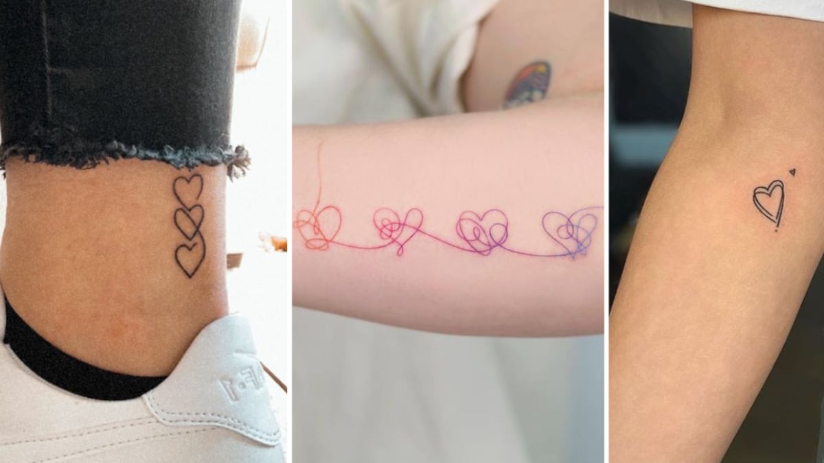 Tatuajes de corazones para mujeres
