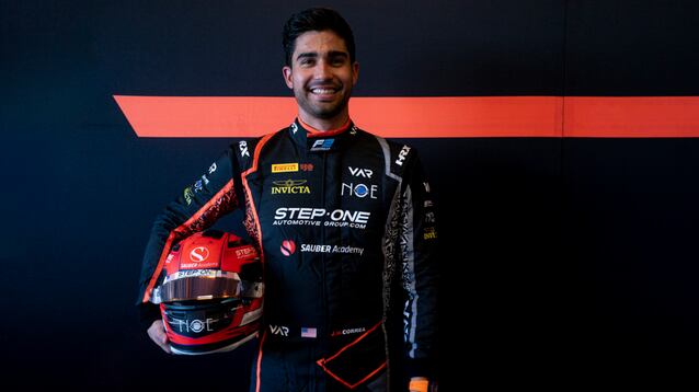 El piloto ecuatoriano Juan Manuel Correa se muestra satisfecho más por el aprendizaje en 2023 que netamente por los resultados.