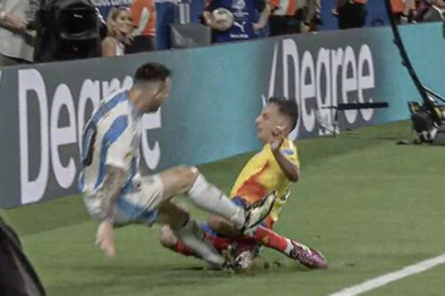 La fuerte jugada donde se lesiona Lionel Messi y que provocó lágrimas del 10