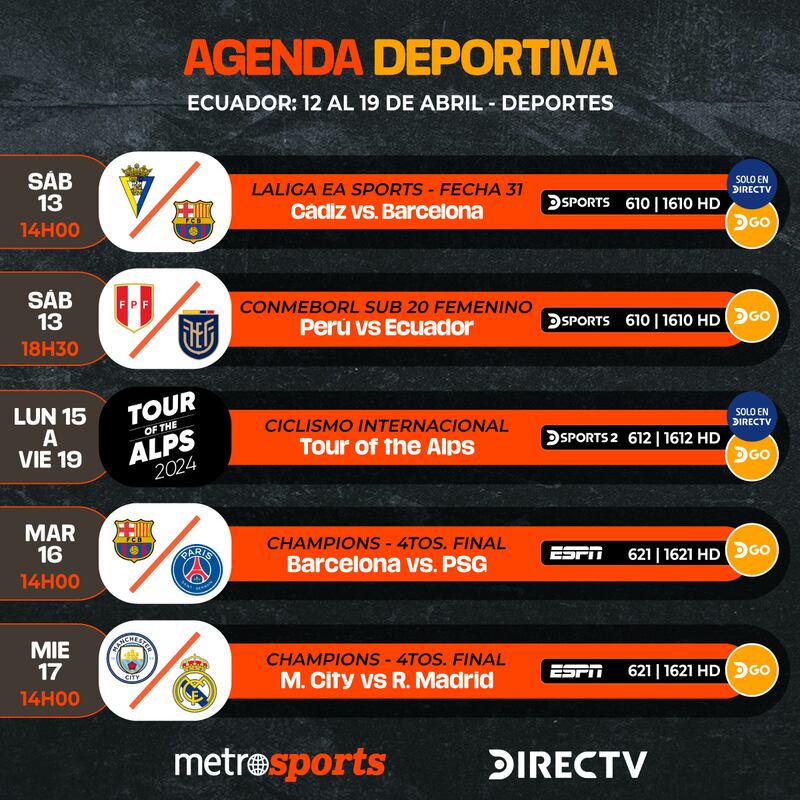 Agenda Directv