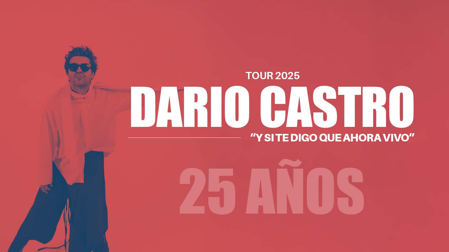 Darío Castro celebrará en dos fechas sus 25 años de trayectoria musical.