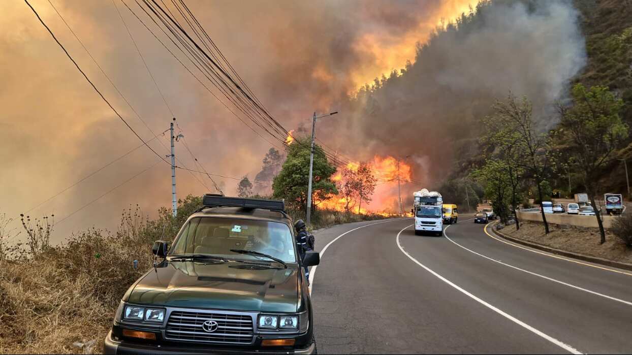 Incendio en Guápulo