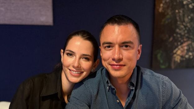 Daniel Noboa y Lavinia Valbonesi.