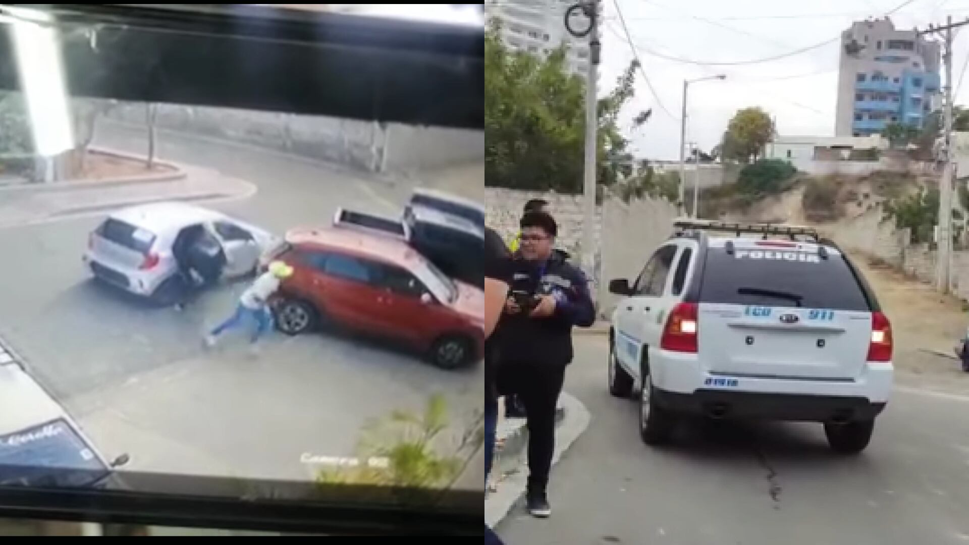 Momentos antes y después del crimen de las mujeres