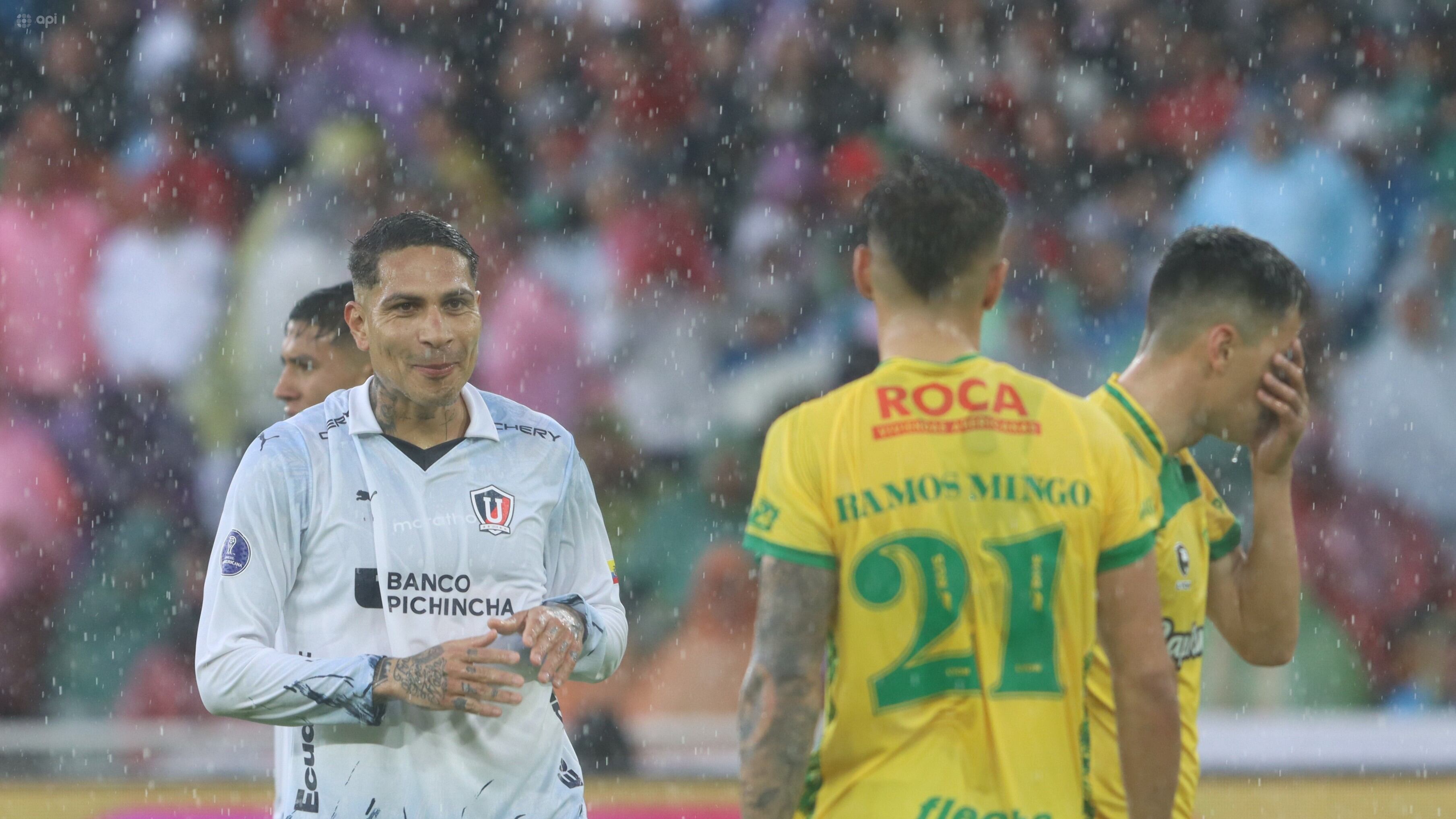 Paolo con Liga de Quito ante Defensa y Justicia